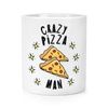 Crazy Pizza Man Stars Makeup Brush Pencil Pot