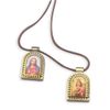 Brown Scapular with Gold Edges, 5/8"x1", 10-Count Value Pack