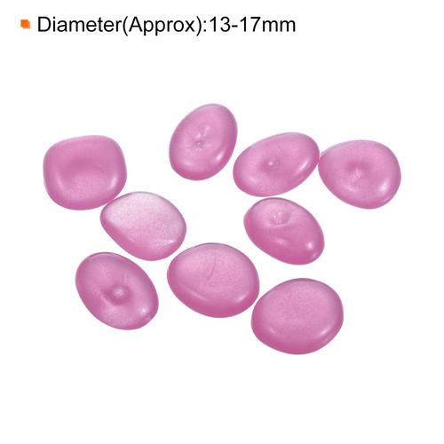 sourcing map 200pcs Glow Rocks 13-17mm Glow Pebbles Decoration in the Dark Luminous Stones Decor DIY Decorative Clear Pink for Garden, Potted Plant, Fish Tank