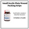 McKesson Packing Strip, Sterile, Plain, 100% Cotton, 1/4 in x 5 yds, 1 Count