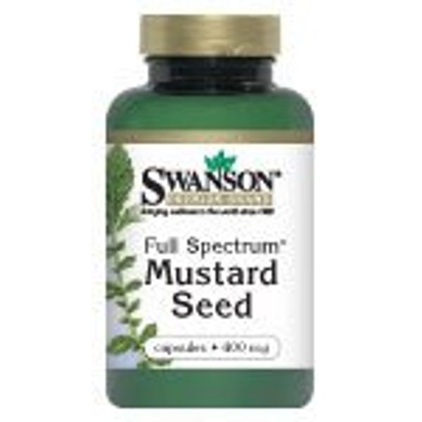 Swanson Full Spectrum Mustard Seed 400 Milligrams 60 Capsules