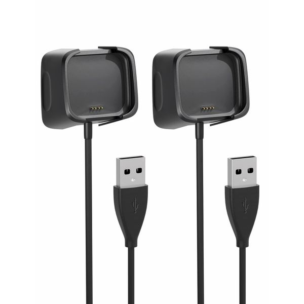 Dismau 2Pack Charger for Fitbit Versa 2, Replacement Charging Cable
