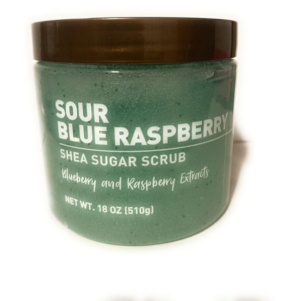 Sour Blue Raspberry Shea Sugar Scrub 18 oz