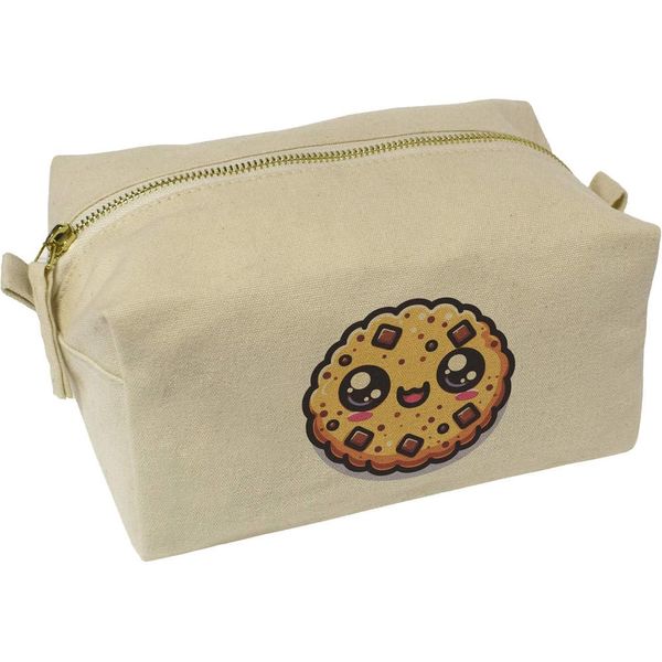 'Kawaii Cookie' Canvas Wash Bag/Makeup Case (CS00036889)