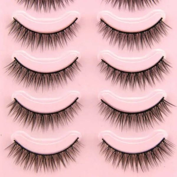 5 pairs of natural false eyelashes, self-eyelash extension makeup tool