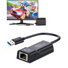 Dnkeaur Switch Wired Internet LAN Adapter, Switch Ethernet Adapter for Nintendo Switch/Switch OLED, Mac Computer, Windows Laptops, USB to Ethernet Adapter, USB3.0 Network, Switch Accessories