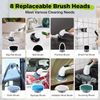 WORKPRO Electric Spin Scrubber, Cordless Cleaning Brush 3-Speed IPX6 Waterproof