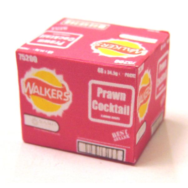 Tumdee Miniatures Dolls House Prawn Cocktail Crisp Box