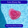 Bargain Wells Heart Inflatable Drink Holder – Pool Bath Hot Tub Cup Float