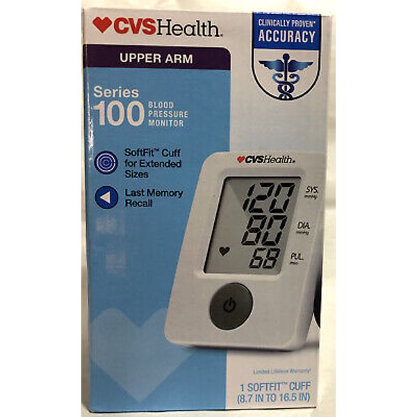 CVS Health Series 100 Arm Blood Pressure Monitor in Sealed original Box