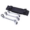 6Pack 8-19mm Metric Flexible Head Ratcheting Wrench Combination Spanner Tool Kit