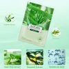 Aloe Facial Skincare Sheet Hydrating Moisturizing Revitalizing Facial Skincare Sheet for Dry, Oily, Sensitive and Tired Skin 25ml/0.8oz, Pack of 10