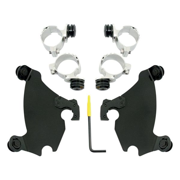 Memphis Shades Black Trigger-Lock Mounting Kit for Gauntlet Fairing (MEB1993)