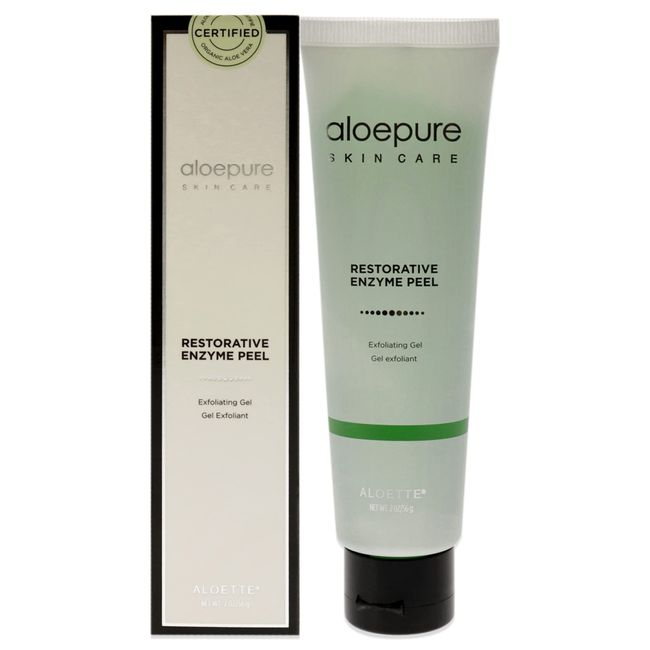 Aloette Restorative Enzyme Peel, Exfoliating Aloe Vera Facial Peel, Deep Cleansing Face Mask, Cruelty Free, 2 Fl Oz