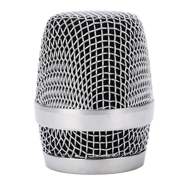 Microphone Ball Head Mesh Grill, Silver Microphone Head, with Standard Thread, Replacement for 780 790, for M3 M5, Silver