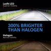 LASFIT H1 LED Headlight Bulbs Low Beam 6000K Bright White Conversion Kit 5000LM