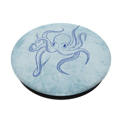 Kraken Octopus Squid Art | Deep Sea Diving Fishing Artwork PopSockets PopGrip: Swappable Grip for Phones & Tablets