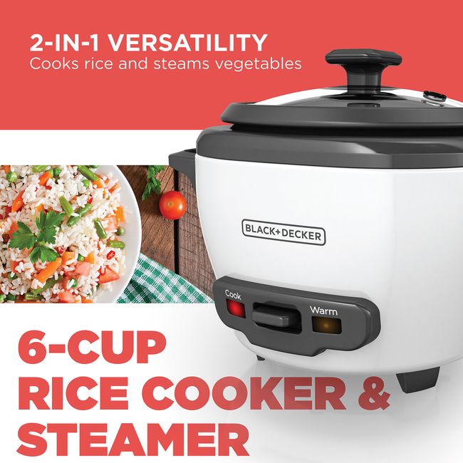 3-Cup Rice Cooker and Steamer (6-Cup Cooked)