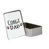 Giftme Corgi Dog Dad, Metal Tin Storage Box, Biscuit, Chocolate,Tin, Emergency Stuff Tin. (Rectangular)