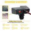 Handlebar Dual USB Phone Charger Cigarette Lighter Socket Voltmeter Motorcycle