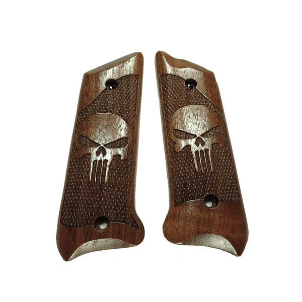Walnut Punisher #2 Ruger Mark II/III Grips X