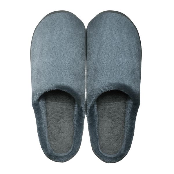 IkucheL Warm Slippers, Room Shoes, Indoor, Fluffy, Scandinavian Style, Cold Protection, Unisex, Stylish, Winter, gray