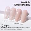AIMEILI 5 in 1 Rubber Base Gel For Nails, Sheer Color Gel Nail Polish, Elastic Rubber Base Coat Nail Strengthener Nail Rhinestones Glue Gel, Long Lasting - (438) 10ml