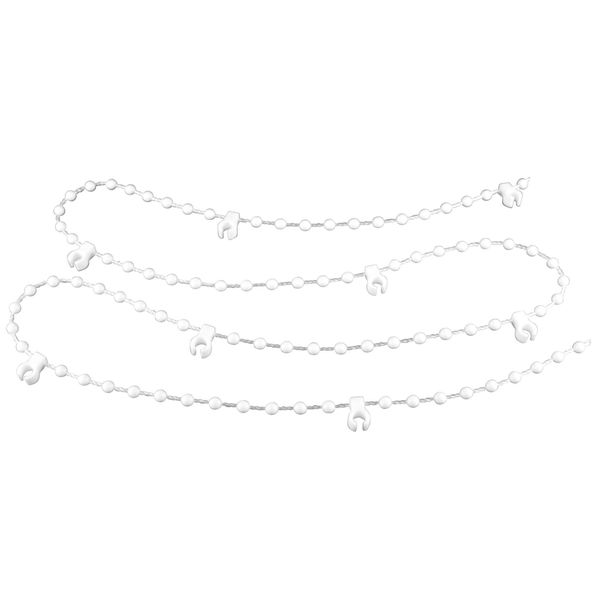 100 Clips 89mm Professional High Quality Vertical Blind Bottom Chain White