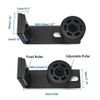 1PC Adjustable Floor Guide Wall Mount Stay Roller Guides Black Sliding Barn Door
