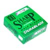 Sharp Hi-Chromium Stainless Straight Edge Barber Razor Blades for Professional Barber Razors, 100 Blades