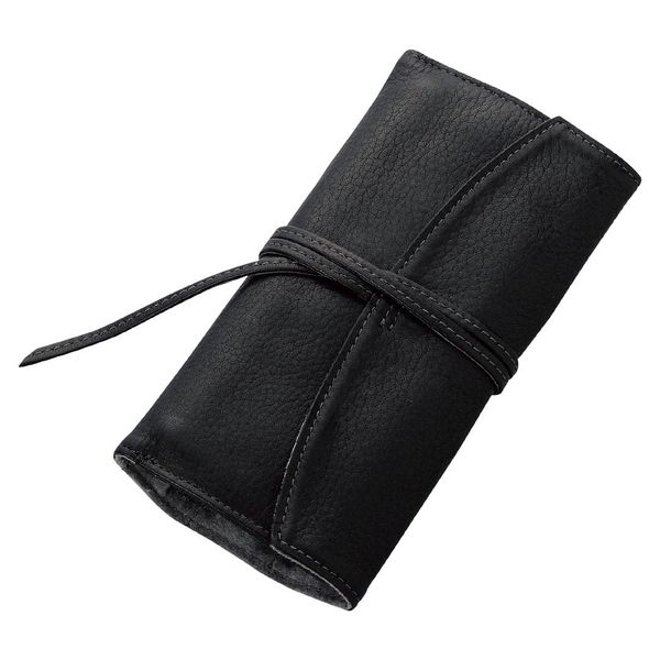 Pensemble Black Zippered Roll Pencil Case PSRF3-01-B