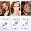 Face Gems Glitter, 6 Sheets Festival Face Stickers Self-Adhesive Face Crystal Rhinestone Stickers Temporary Tattoos for Face Eyes Body