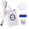 OBO HANDS ACR122U Smart NFC RFID Reader/Writer ISO 14443 A/B Card Clone Machine+ Free Software + 5pcs Writable UID Keyfobs