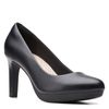 Clarks womens Ambyr Joy Pump, Black Leather, 8 US