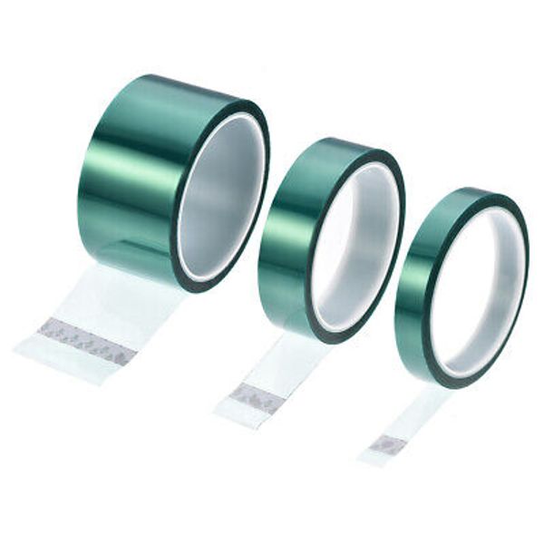 15mm,25mm,50mm PET Green Tape High Temperature Adhesive Tape 33.0m