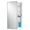 Jensen 781045 Builder Series Framed Medicine Cabinet, 16-Inch by 26-Inch by 3-3/4-Inch
