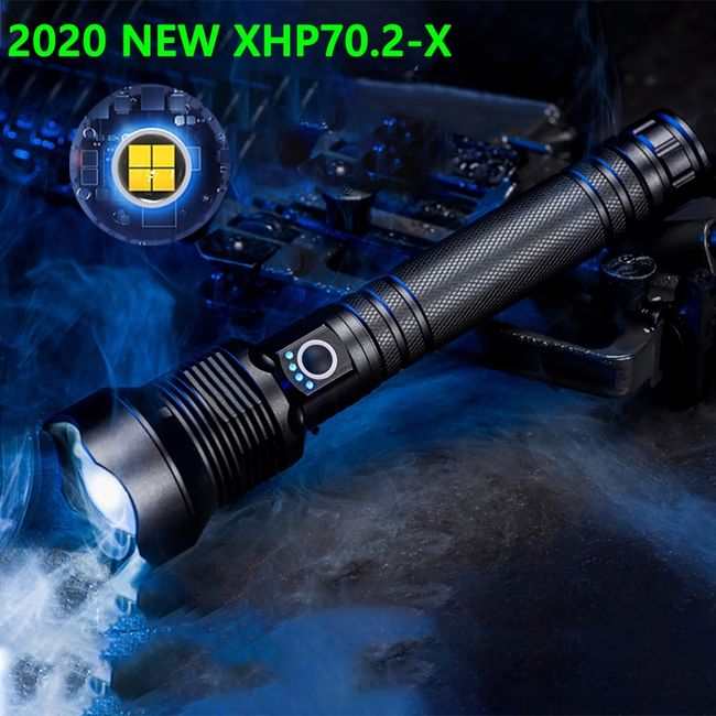 Dropship Super Bright LED Flashlight Waterproof Rechargeable Zoomable  Tactical Torch Light Emergency Power Bank Support 3 Battery Types to Sell  Online at a Lower Price