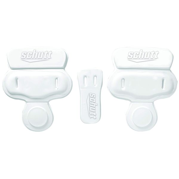 Schutt Varsity Slotted 3-Piece Hip Pad Set, White, Varsity