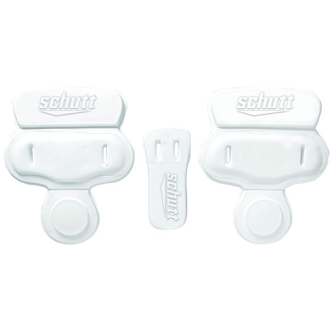 Schutt Varsity Slotted 3-Piece Hip Pad Set, White, Varsity