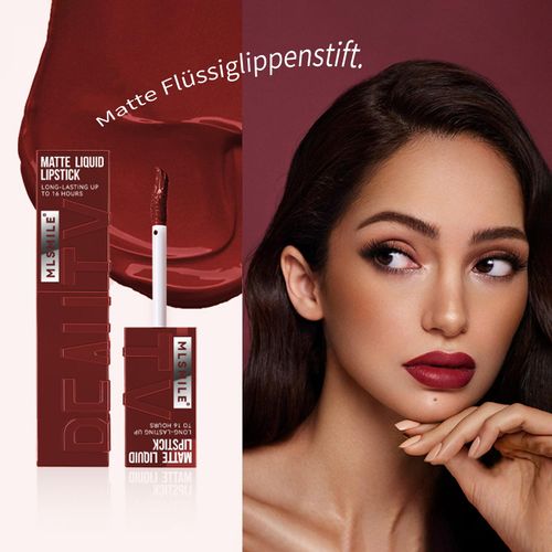 Qwesure Xixi Matte Liquid Lipstick, Waterproof, Non-Sticky, Velvet Lip Gloss, Long-Lasting Non-Smudging Lip Glaze (4a)