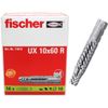 fischer Universal Plug UX 50 Plugs, 10x60 cm, Gray