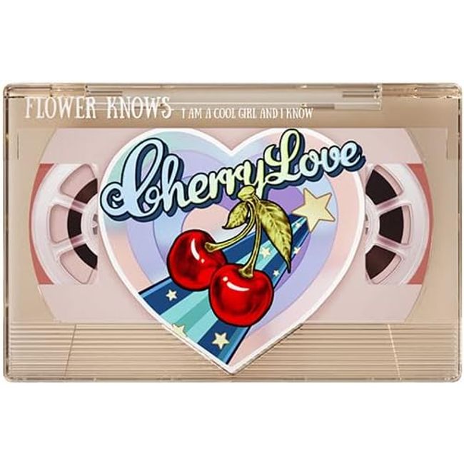 Flower Nose Cherry Love Retro Magnetic Eyeshadow Palette Powder (04CheeseBox)