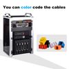 GeeekPi 12 Pack Cat6 RJ45 Keystone Jack Insert, Ethernet Keystone Jack for Patch Panel, Multicolor