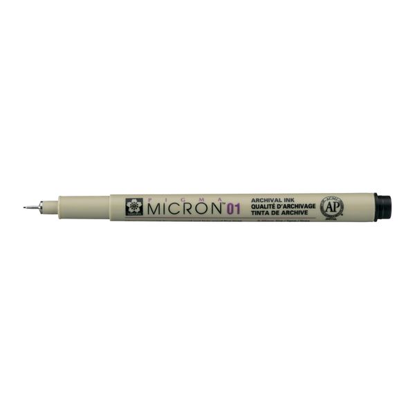 Pigma MICRON Fineliner, 0.25mm (No.01), Black