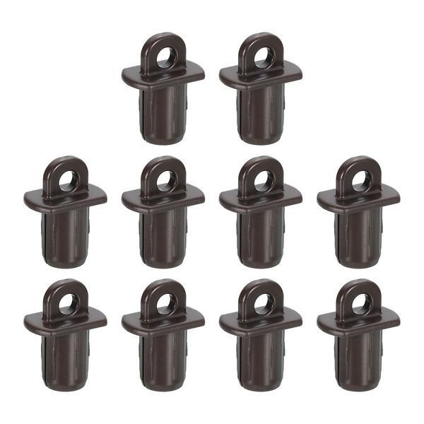Sourcing Map 10Pcs Roller Shades End Cap Cover, Universal Replacement for Outdoor Indoor Roller Shutter, Coffee