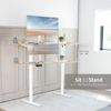 VIVO White Electric Single Motor Stand Up Height Adjustable Desk Frame