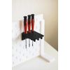 Generisch Screwdriver Holder - Tool Holder - Workshop Organiser Compatible with Skadis Perforated Wall System (Black)