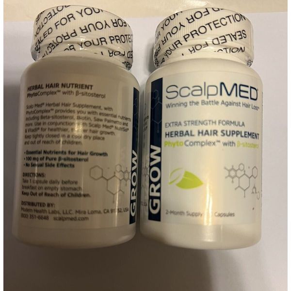 Scalp Med Herbal Hair Loss Supplement 4 Month Supply (2 Bottles)