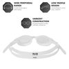 TYR Vesi Goggles, Smoke/Blue, One Size