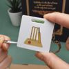 Azeeda 'Cricket Pitch Essentials' Keyring Tape Measure/Spirit Level Tool (KM00043932)